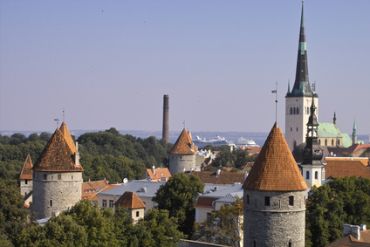Blick auf die Hauptstadt von Estland, Tallinn